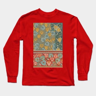 Vintage Flower Design Long Sleeve T-Shirt